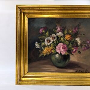 Floral Still Life Original Oil Painting